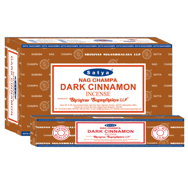 Satya - Dark Cinnamon - Incense Sticks - 15g - Box of 12