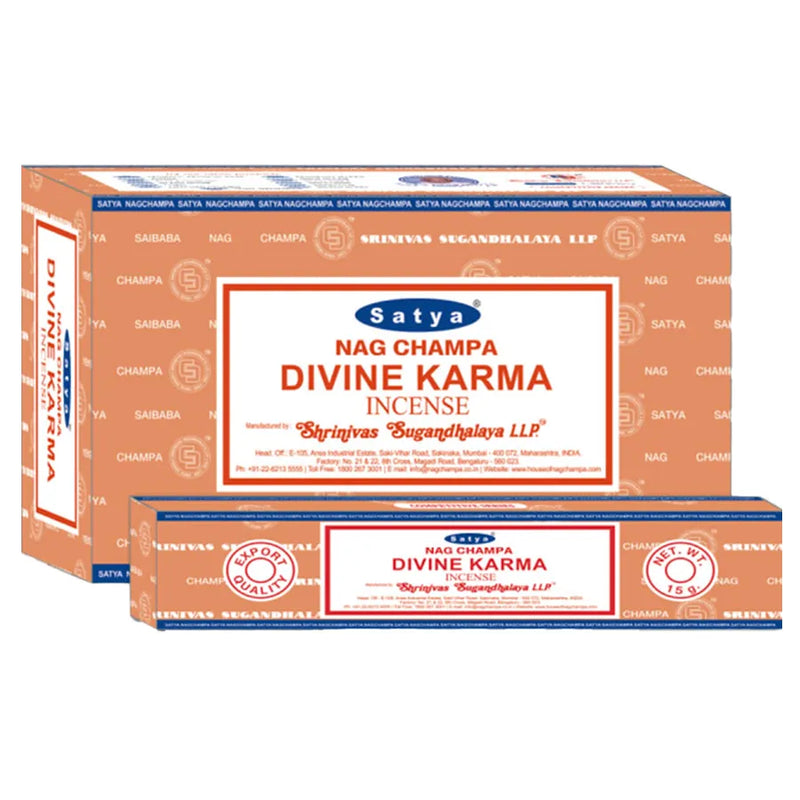 Satya - Divine Karma - Incense Sticks - 15g - Box of 12