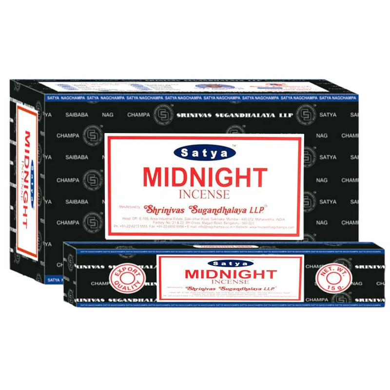 Satya - Midnight - Incense Sticks - 15g - Box of 12