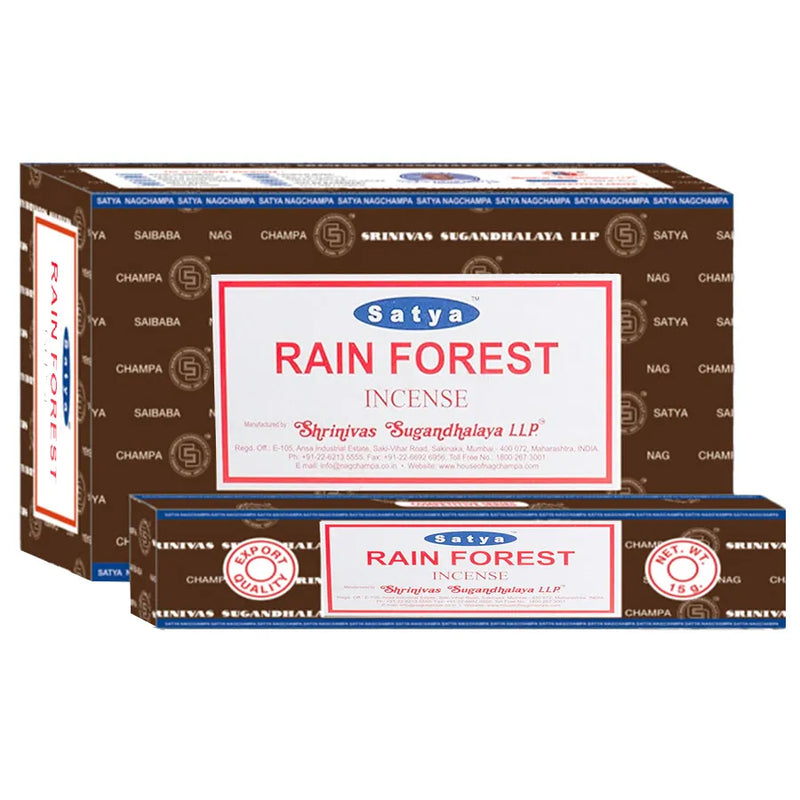 Satya - Rain Forest - Incense Sticks - 15g - Box of 12