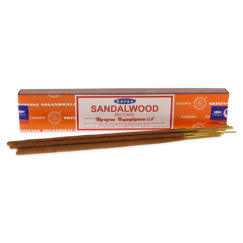Satya - Sandalwood - Incense Sticks - 15g - Box of 12