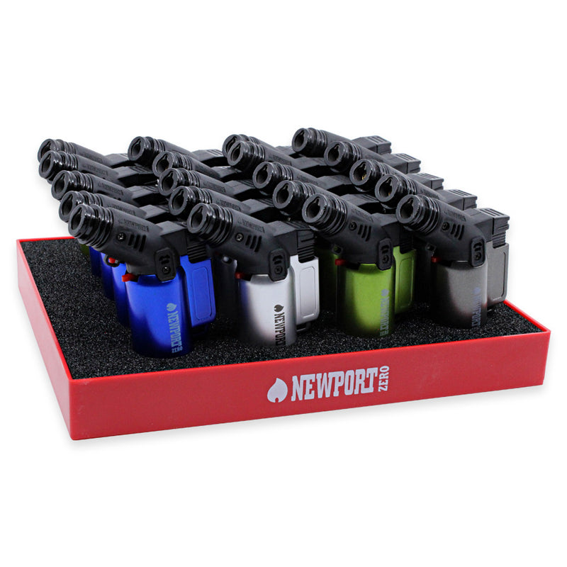 Newport - Small Handheld Torch (Metallic) - 3" - Display Box of 20