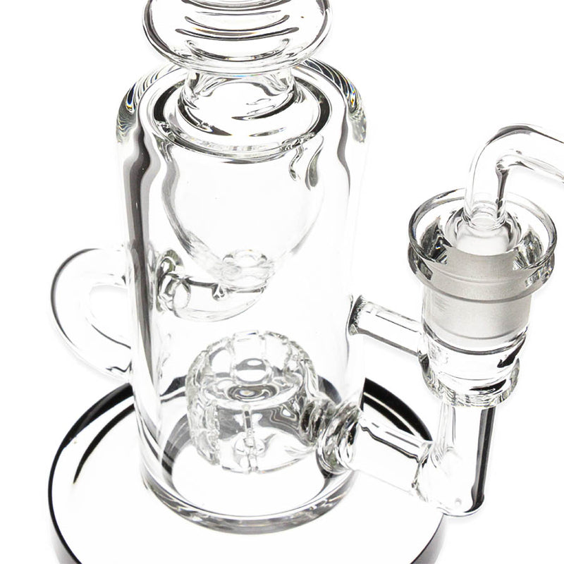 Disc Recycler Rig - Plain Jane Glass - 8"