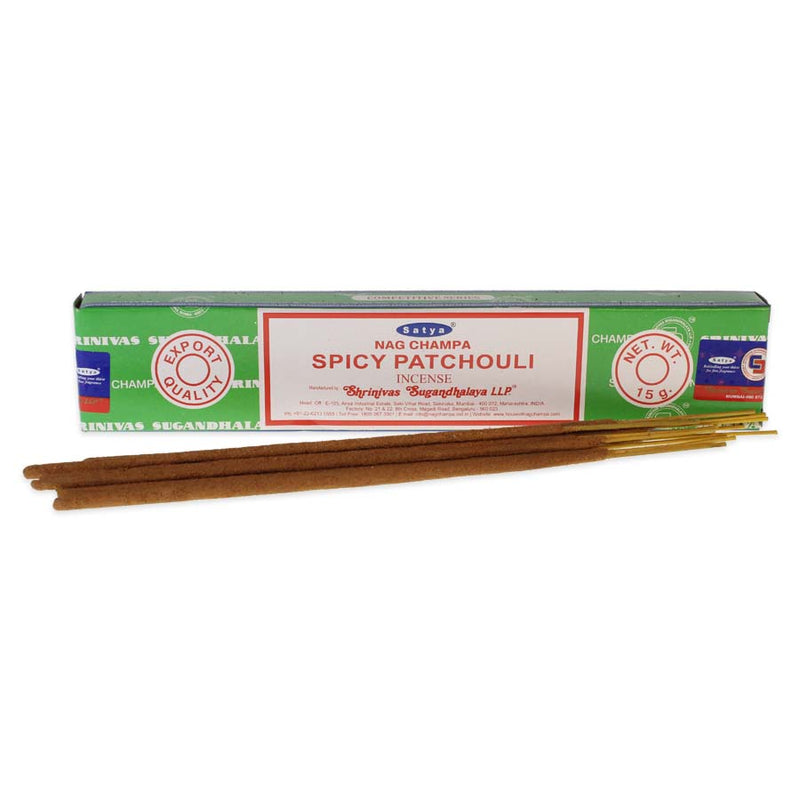 Satya - Spicy Patchouli - Incense Sticks - 15g - Box of 12