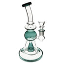 Plain Jane Glass - Cone Perc Sphered Bubbler - 9"