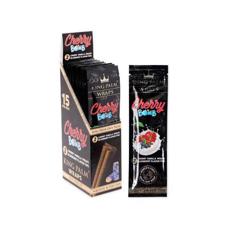 King Palm - Flavoured Blunt Wraps - Cherry Bomb - Box of 15