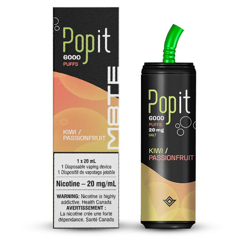 M8te Popit - Kiwi Passionfruit (6000 Puff) - Box of 10 *Excise tax included*