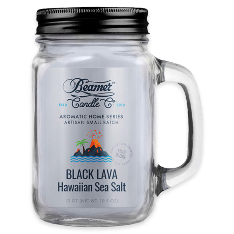 Beamer Candle - 12oz - Black Lava Hawaiian Sea Salt