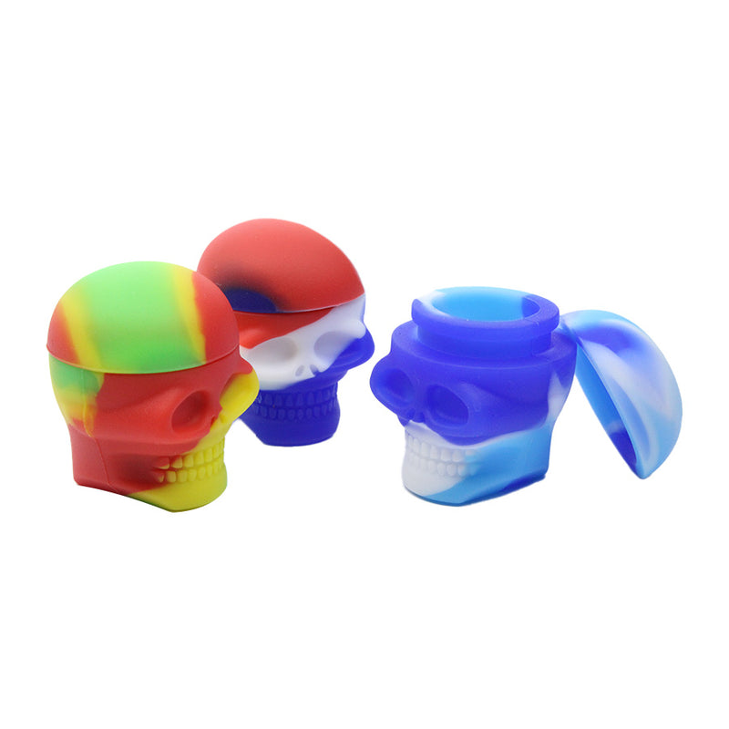 Silicone Skull Container - Assorted - Small