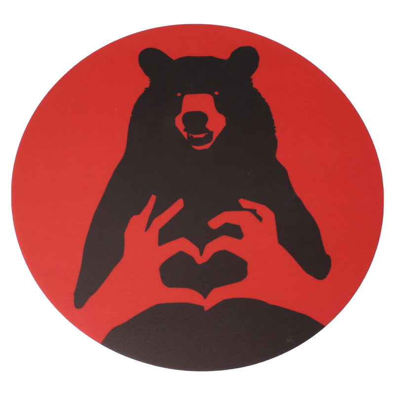 Bear w/Heart - 8" - Dab Mat