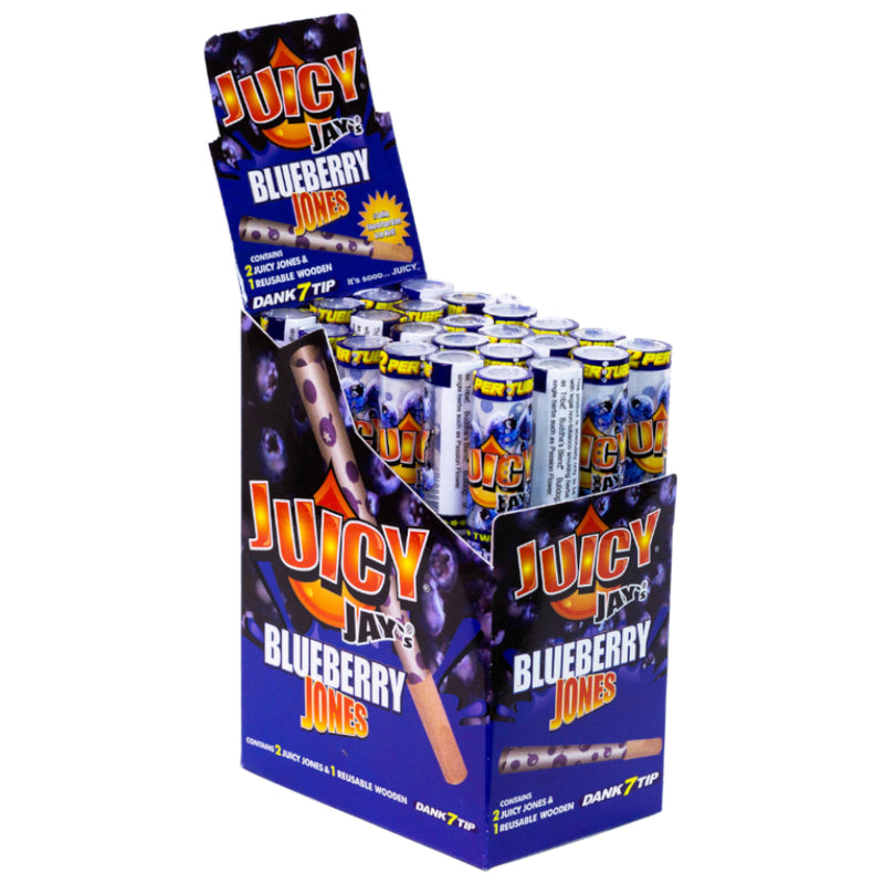 Juicy Jay's - Pre-Rolled Cones - Blueberry - Display Box of 24
