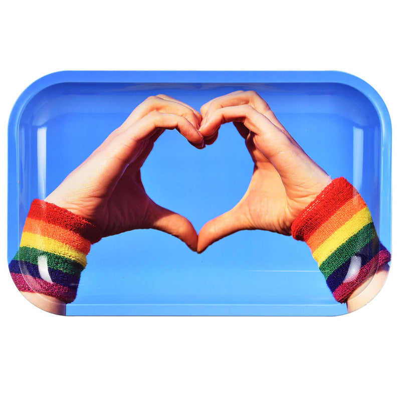Equality Heart Hands - Rolling Tray - 11" x 7" - Pulsar
