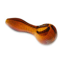Fumed Suspended Bubbles Glass Spoon Pipe - 4"