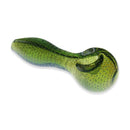 Fumed Suspended Bubbles Glass Spoon Pipe - 4"