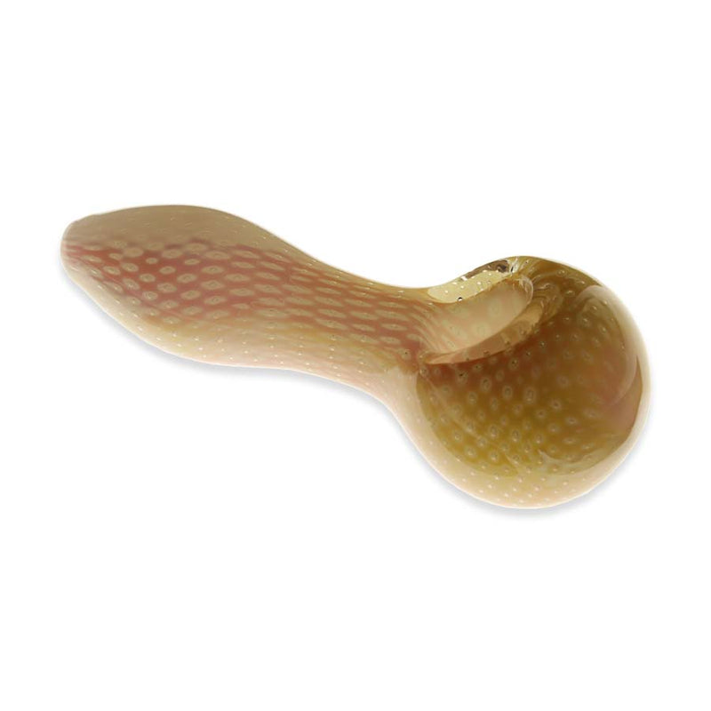 Fumed Suspended Bubbles Glass Spoon Pipe - 4"