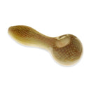 Fumed Suspended Bubbles Glass Spoon Pipe - 4"