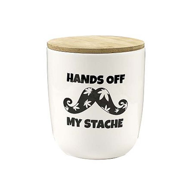 Hands Off My Stache - Stash Jar