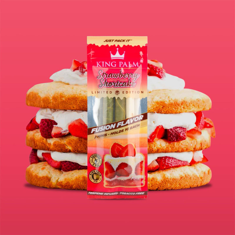 King Palm - Mini Pre-Rolls - Strawberry Shortcake - Display Box of 20