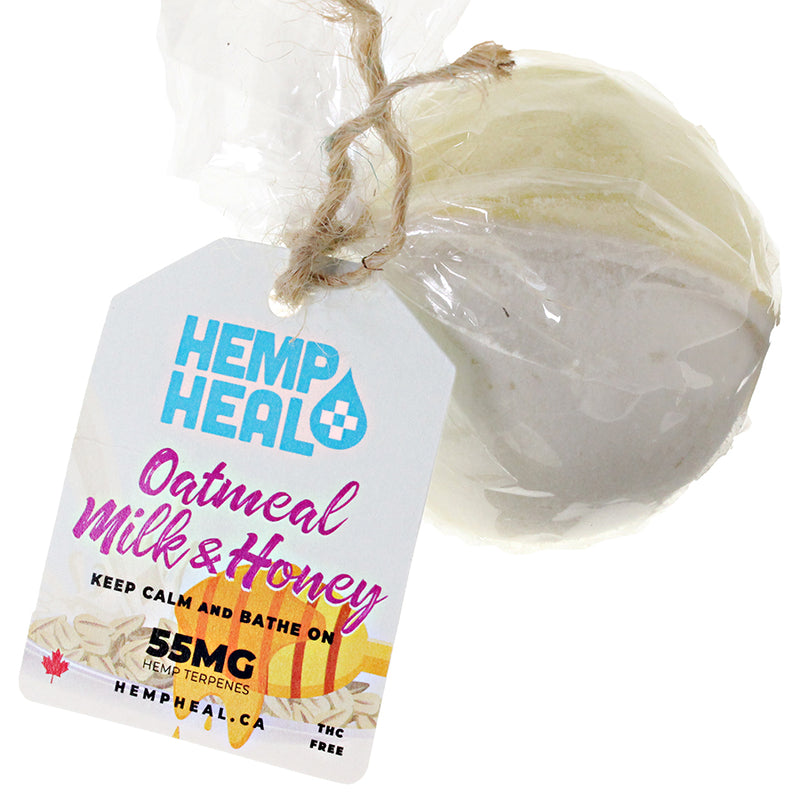 Hemp Heal - Bath Bomb - Oatmeal Milk & Honey
