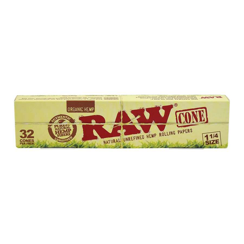 RAW - Organic Hemp Cones 1.25" (32 Pack)
