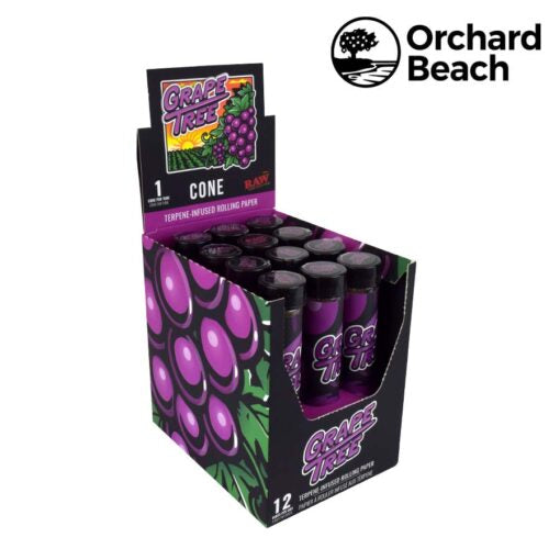 Orchard Beach Terpene Infused Raw Cones - Grape Tree - Box of 12