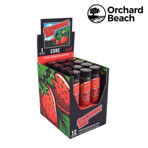 Orchard Beach Terpene Infused Raw Cones - Strawberry Tree - Box of 12