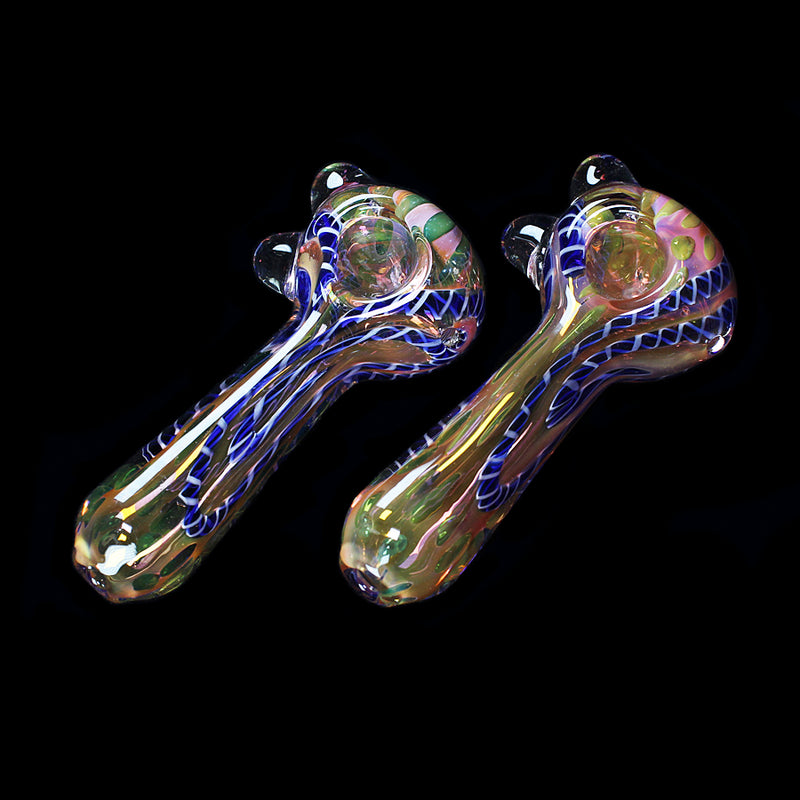 Glass Nepal Style Spoon Pipe - 4"