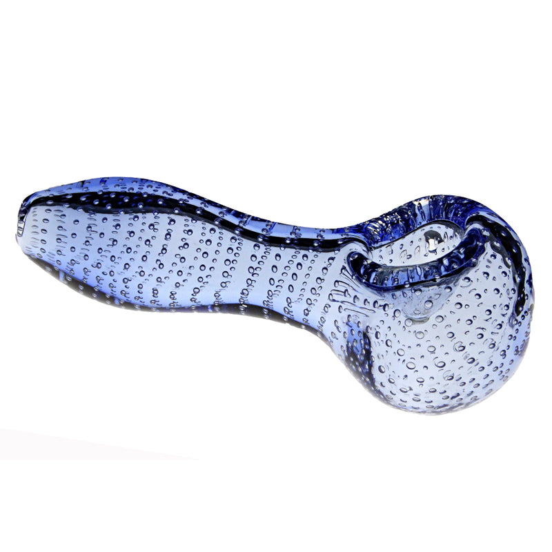 Suspended Bubbles Glass Spoon Pipe - 4"
