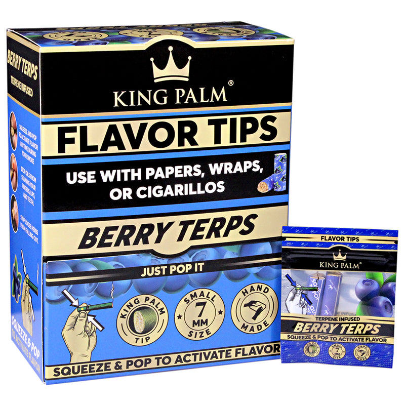 King Palm - Terp Filters - Berry Terps - Display Box of 50 Packs
