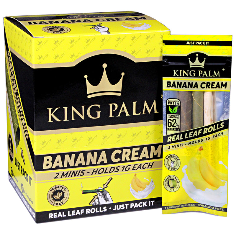 King Palm - Mini Pre-Rolls - Banana Cream - Display Box of 20