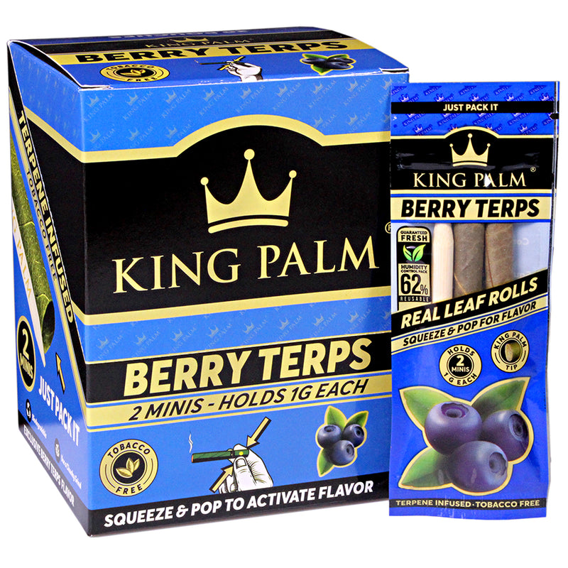 King Palm - Mini Pre-Rolls - Berry Terps - Display Box of 20