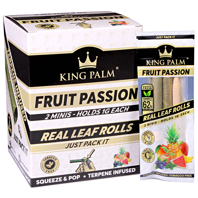 King Palm - Mini Pre-Rolls - Fruit Passion - Display Box of 20