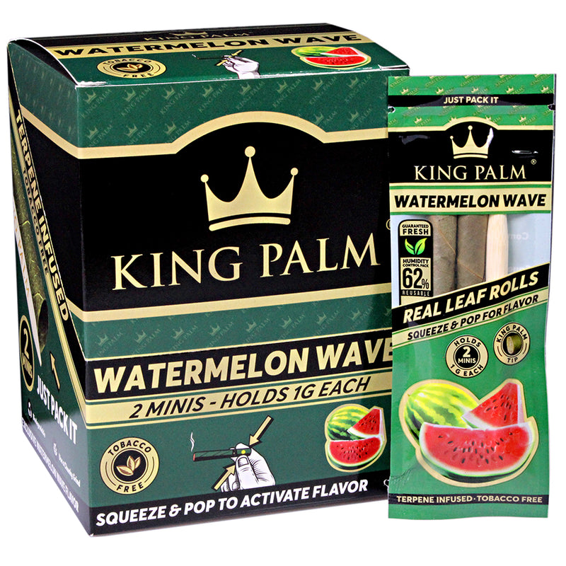 King Palm - Mini Pre-Rolls - Watermelon Wave - Display Box of 20