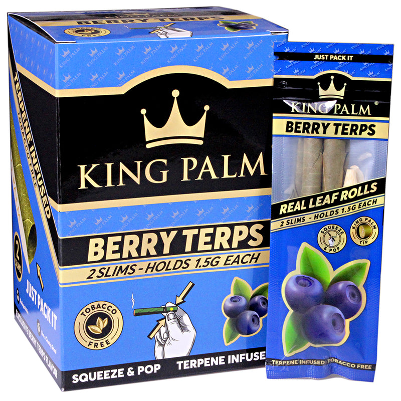 King Palm - Slim Pre-Rolls - Berry Terps - Display Box of 20