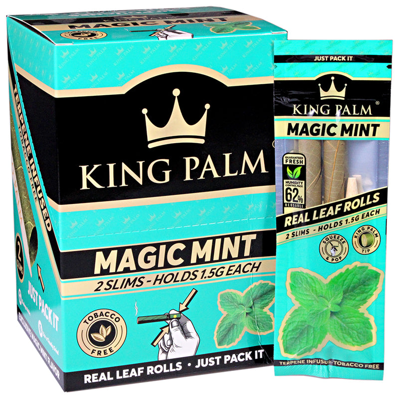King Palm - Slim Pre-Rolls - Magic Mint - Display Box of 20