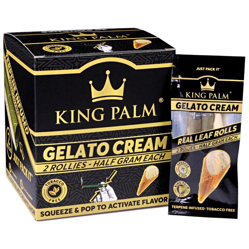 King Palm - Rollie Pre-Rolls - Gelato Cream - Display Box of 20