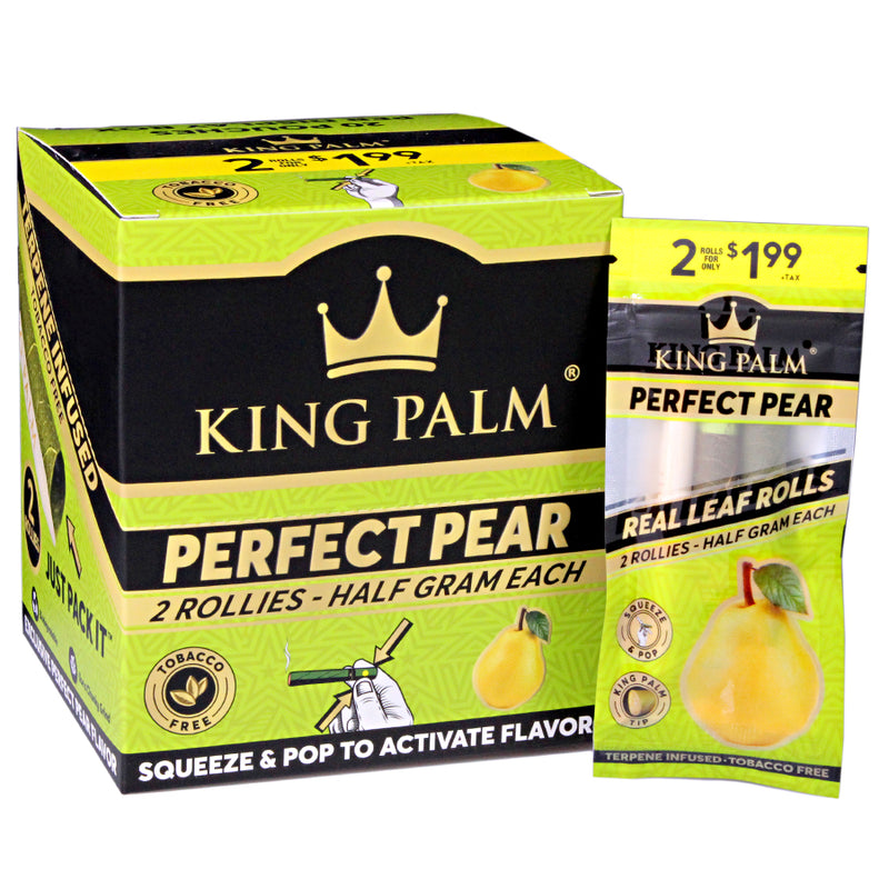 King Palm Rollie Pre-Roll - Perfect Pear - Display Box of 20