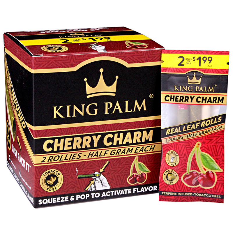 King Palm - Rollie Pre-Rolls - Cherry Charm - Display Box of 20