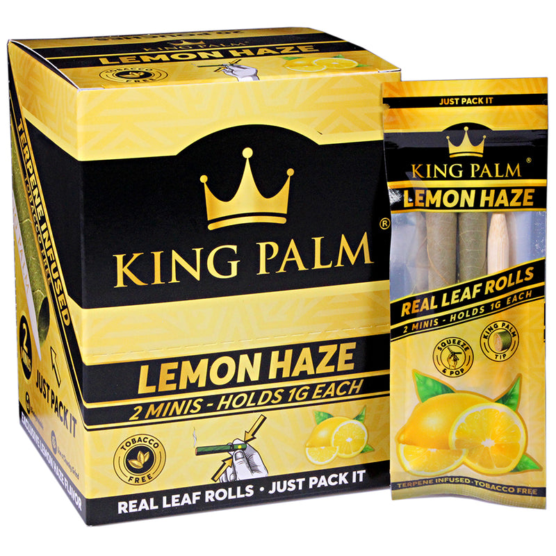 King Palm - Mini Pre-Rolls - Lemon Haze - Display Box of 20