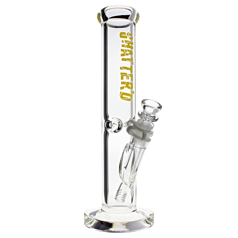 Thick Straight Bong - Shatter'd Glassworks - 12"