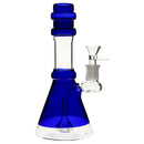 Perc'd Double Rim Beaker - Plain Jane Glass - 8"