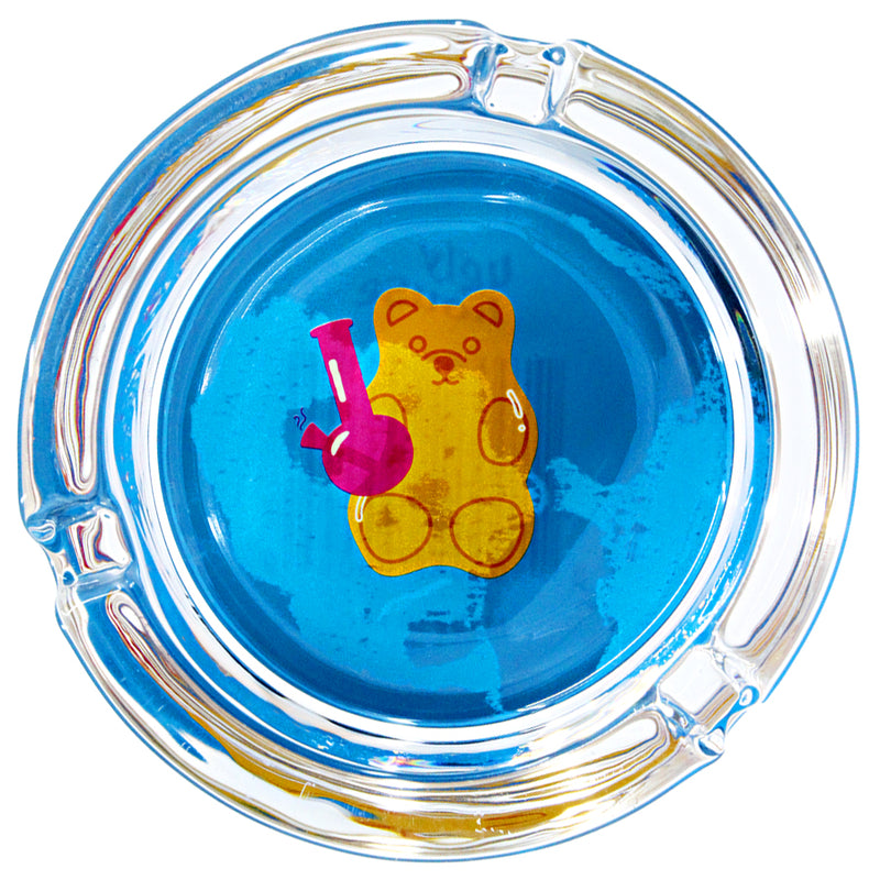 Glass 3" Ashtrays (6-Pack) - Beary Stoned - Giddy