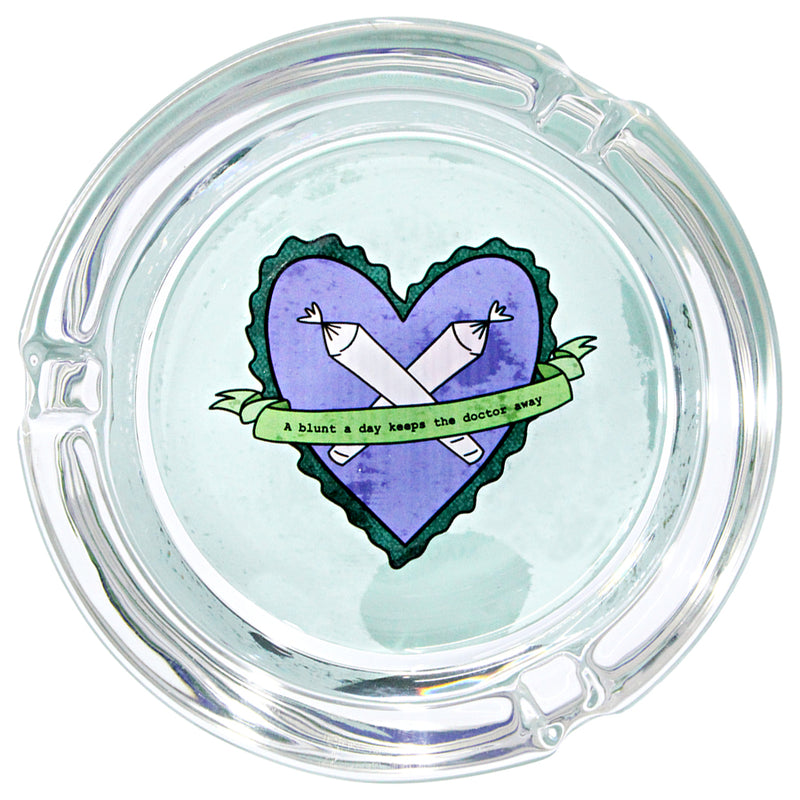 Glass 3" Ashtrays (6-Pack) - Blunt A Day - Giddy
