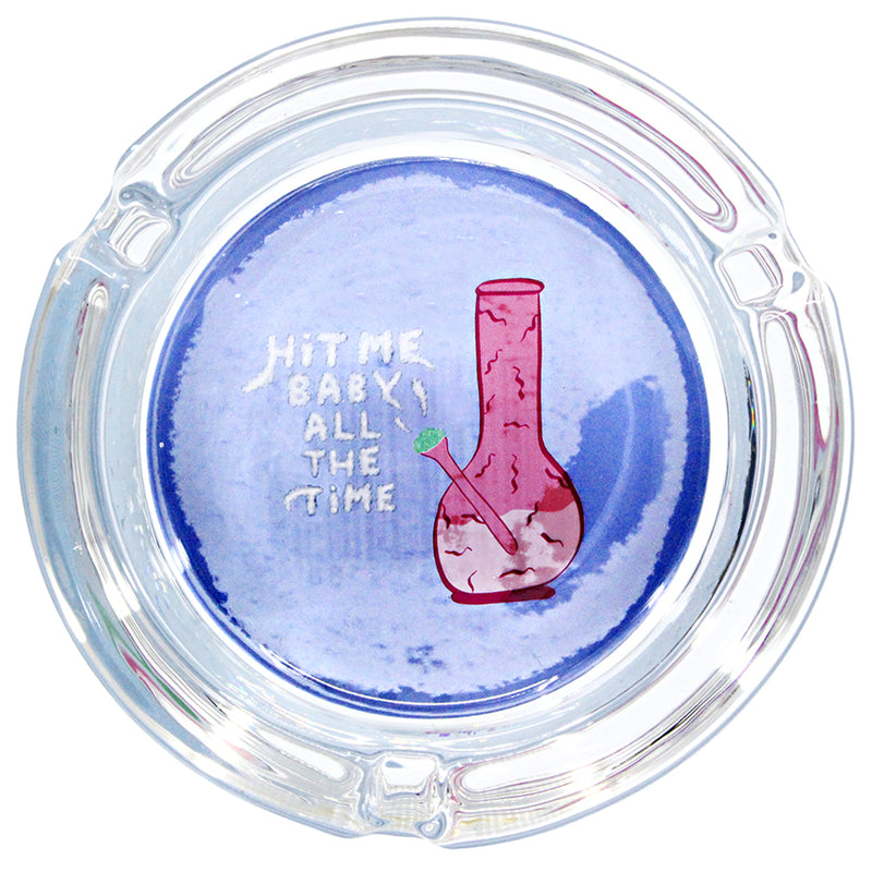 Glass 3" Ashtrays (6-Pack) - Hit Me Baby - Giddy