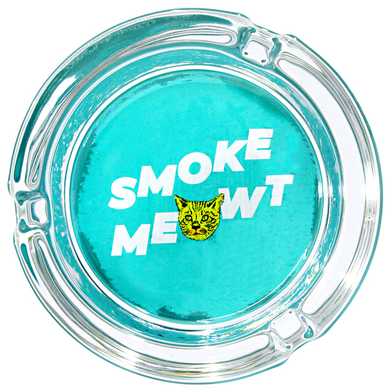 Glass 3" Ashtrays (6-Pack) - Smoke Meowt - Giddy
