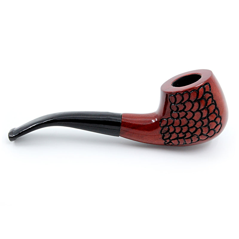 Engraved Apple Cherry Wood - Shire Pipes - 5.5"