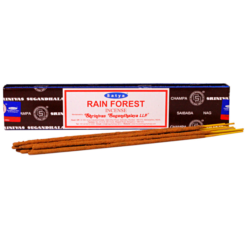 Satya - Rain Forest - Incense Sticks - 15g - Box of 12