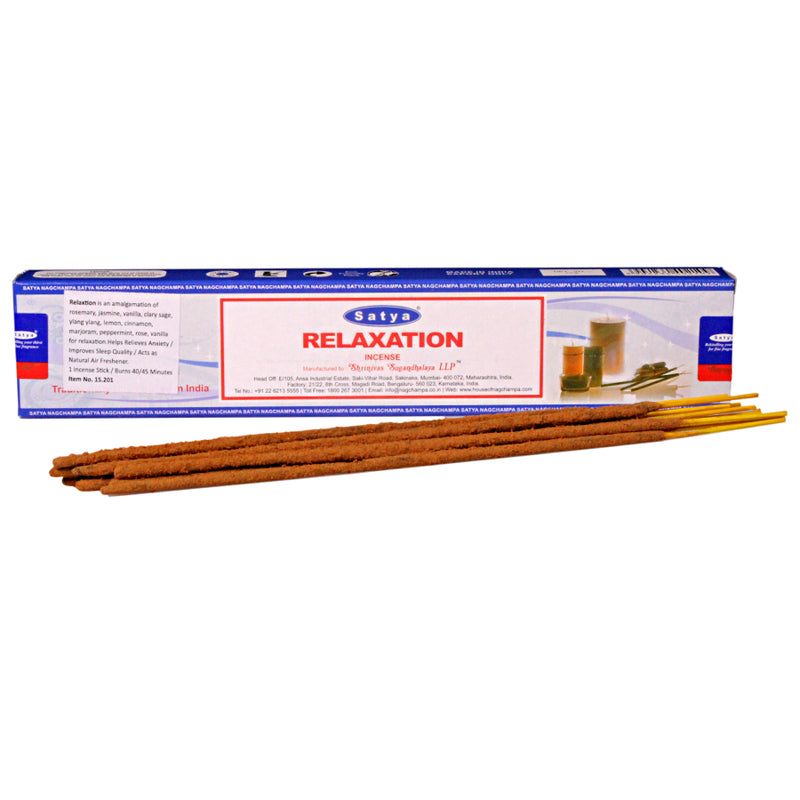 Satya - Relaxation - Incense Sticks - 15g - Box of 12