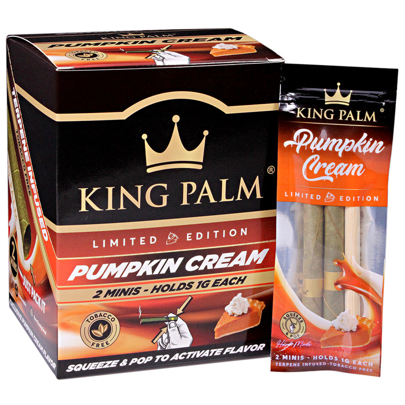 King Palm - Mini Pre-Rolls - Pumpkin Cream - Display Box of 20