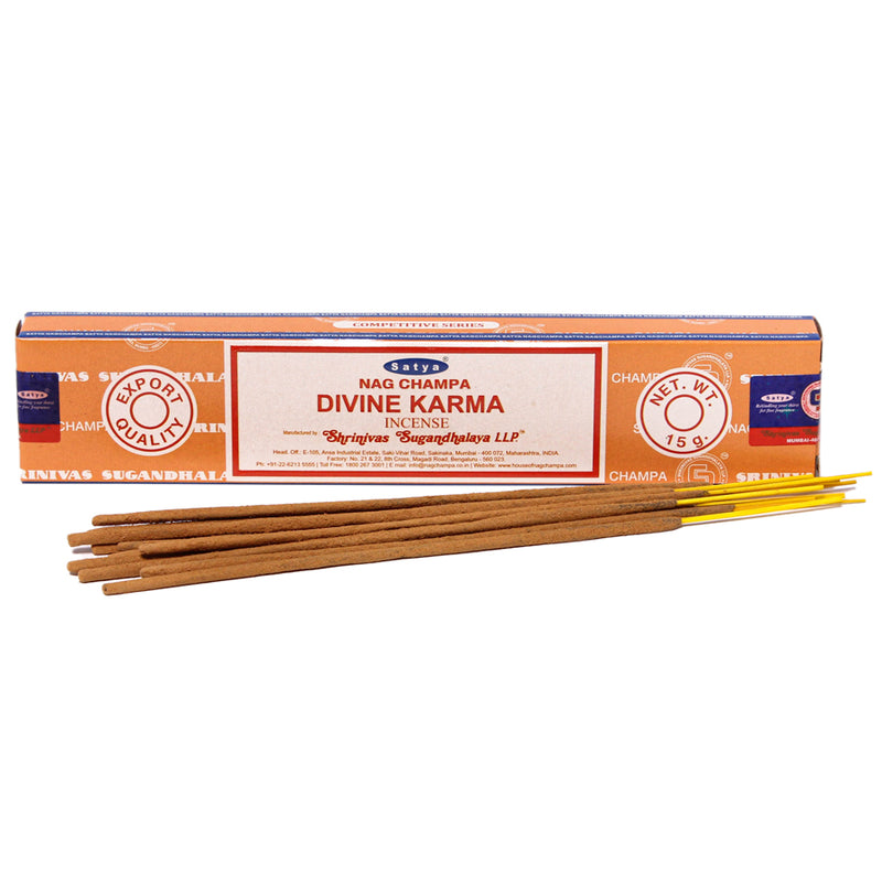 Satya - Divine Karma - Incense Sticks - 15g - Box of 12